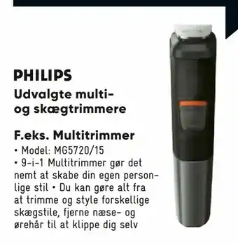 Bilka Udvalgte multi og skægtrimmere F.eks. Multitrimmer tilbud