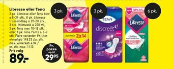Bilka Libresse eller Tena tilbud