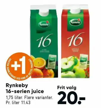 Bilka Rynkeby 16-serien juice tilbud