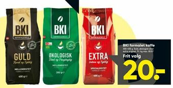 Bilka BKI formalet kaffe tilbud