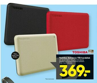 Bilka Toshiba Advance 1TB harddisk tilbud