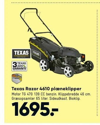Bilka Texas Razor 4610 plæneklipper tilbud