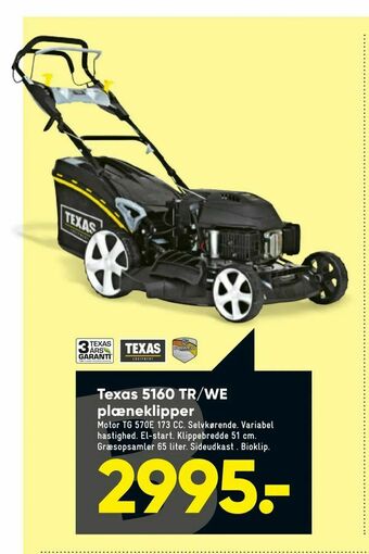 Bilka Texas 5160 TR/WE plæneklipper tilbud