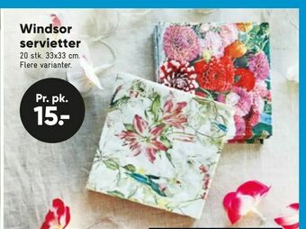Bilka Windsor servietter tilbud