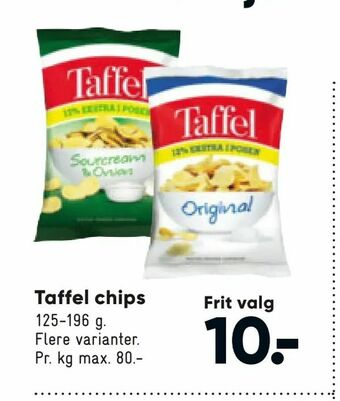 Bilka Taffel chips tilbud