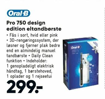 Bilka Pro 750 design edition eltandbørste tilbud