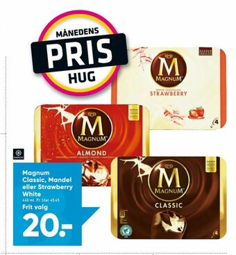 Bilka Magnum Classic, Mandel eller Strawberry White tilbud