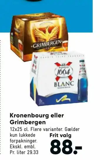 Bilka Kronenbourg eller Grimbergen tilbud