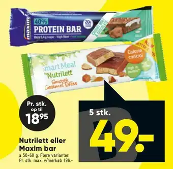 Bilka Nutrilett eller Maxim bar tilbud