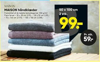 Bilka MAISON håndklæder tilbud