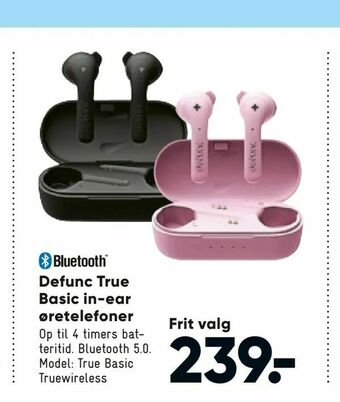 Bilka Defunc True Basic in-ear øretelefoner tilbud