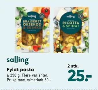Bilka Fyldt pasta tilbud