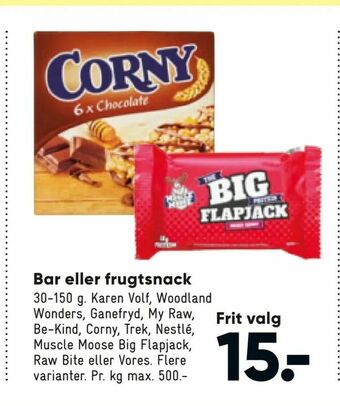 Bar eller frugtsnack
