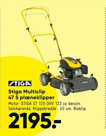 Bilka Stiga Multiclip 47 S plæneklipper tilbud