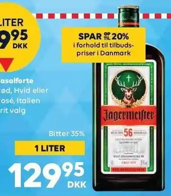 BorderShop Jägermeister bitter 35% tilbud