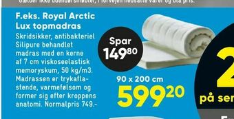 Bilka Royal Arctic Lux topmadras tilbud