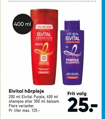 Bilka Elvital hårpleje tilbud