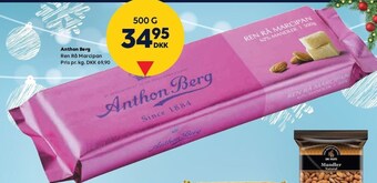 BorderShop Anthon berg ren rå marcipan tilbud