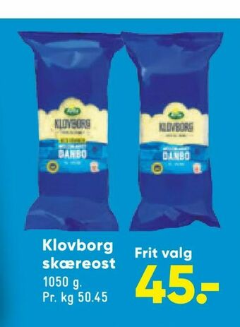 Bilka Klovborg skæreost tilbud