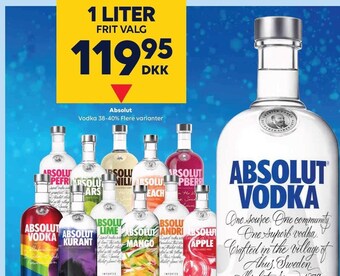 BorderShop Absolut vodka tilbud
