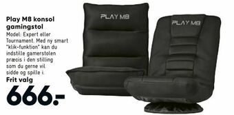 Bilka Play M8 konsol gamingstol tilbud