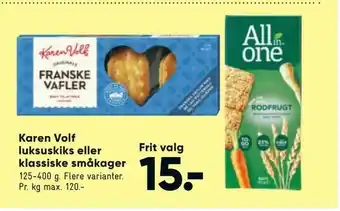 Bilka Karen Volf luksuskiks eller klassiske småkager tilbud