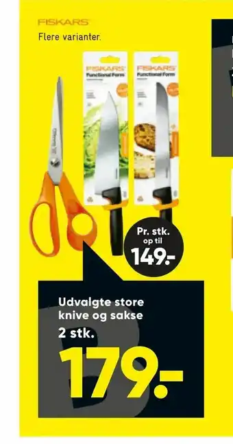 Udvalgte store knive og sakse