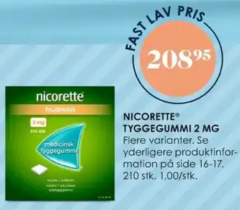 Matas Nicorette Tyggegummi 2 Mg tilbud