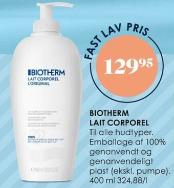 Matas Biotherm Lait Corporel Lotion 400 ml tilbud