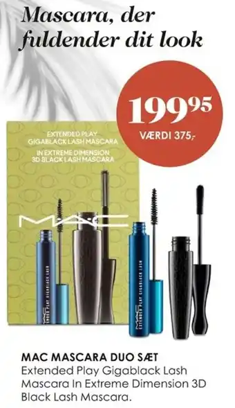 Mac Mascara Duo Sæt