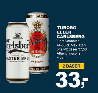 Let-Køb Tuborg eller carlsberg tilbud
