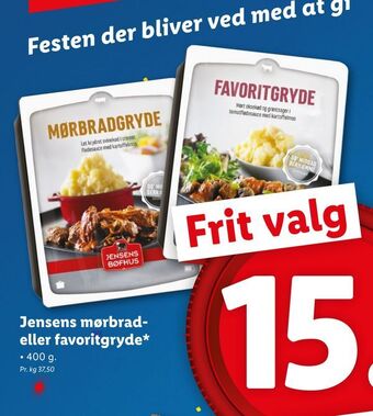 Jensens mørbrad eller favoritgryde