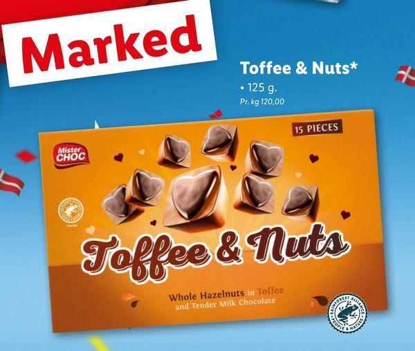 Toffee & nuts tilbud hos Lidl