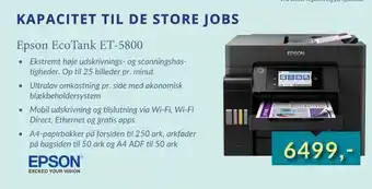 CBC Epson ecotank et-5800 tilbud