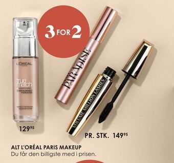 Matas Alt l'oréal paris makeup tilbud