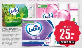 MENY Lotus toiletpapir eller køkkenruller tilbud