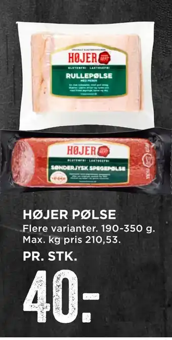 MENY Højer pølse tilbud