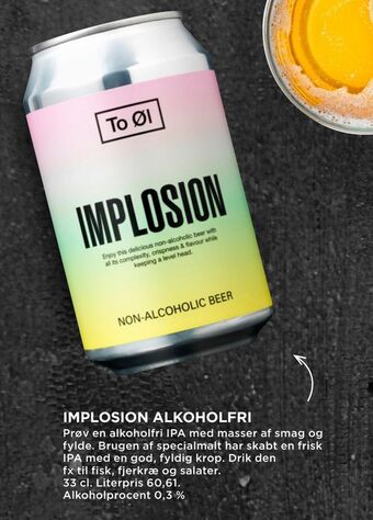 MENY Implosion alkoholfri tilbud
