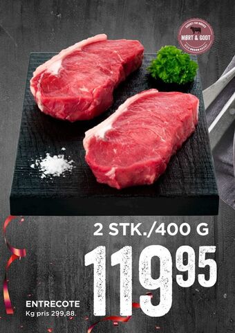 MENY Entrecote tilbud