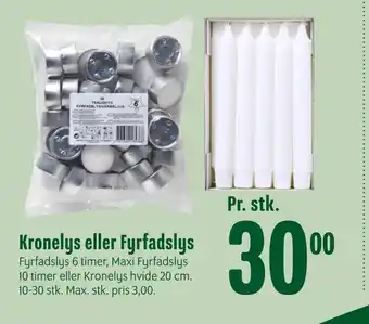 Min Købmand Kronelys eller fyrfadslys tilbud