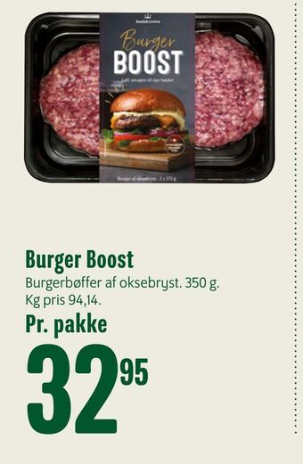 Min Købmand Burger boost tilbud