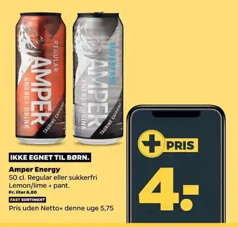 Netto Ikke egnet til børn. amper energy tilbud