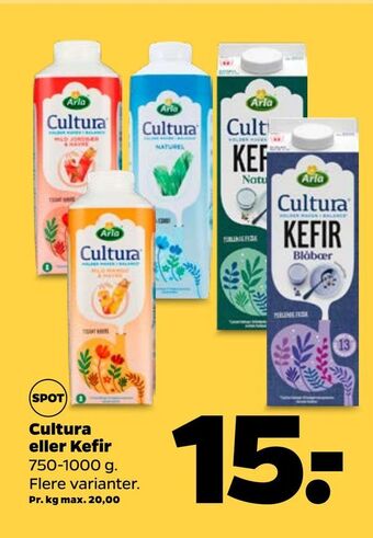 Netto Cultura eller kefir tilbud