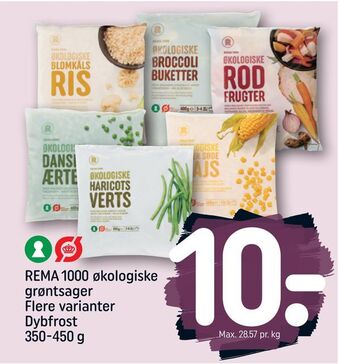 REMA 1000 Rema 1000 økologiske grøntsager tilbud