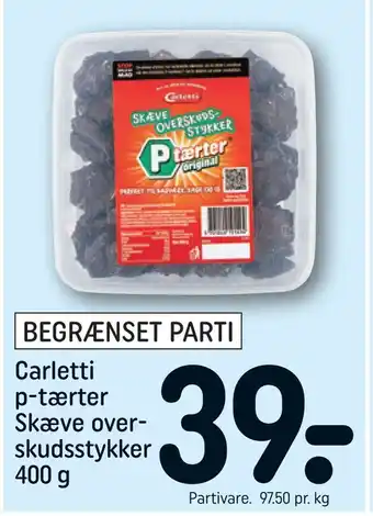 REMA 1000 Carletti p-tærter skæve over skudsstykker tilbud