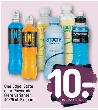 REMA 1000 One edge, state eller powerade tilbud