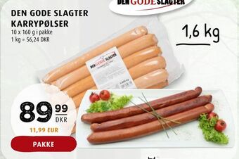 Scandinavian Park Den gode slagter karrypølser tilbud