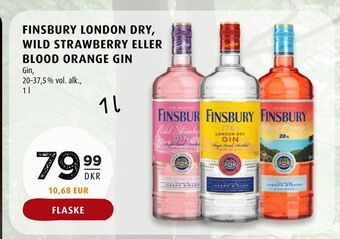 Scandinavian Park Finsbury london dry, wild strawberry eller blood orange gin tilbud