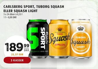 Scandinavian Park Carlsberg sport, tuborg squash eller squash light tilbud