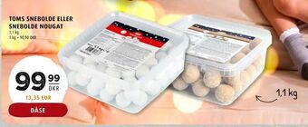 Scandinavian Park Toms snebolde eller snebolde nougat tilbud